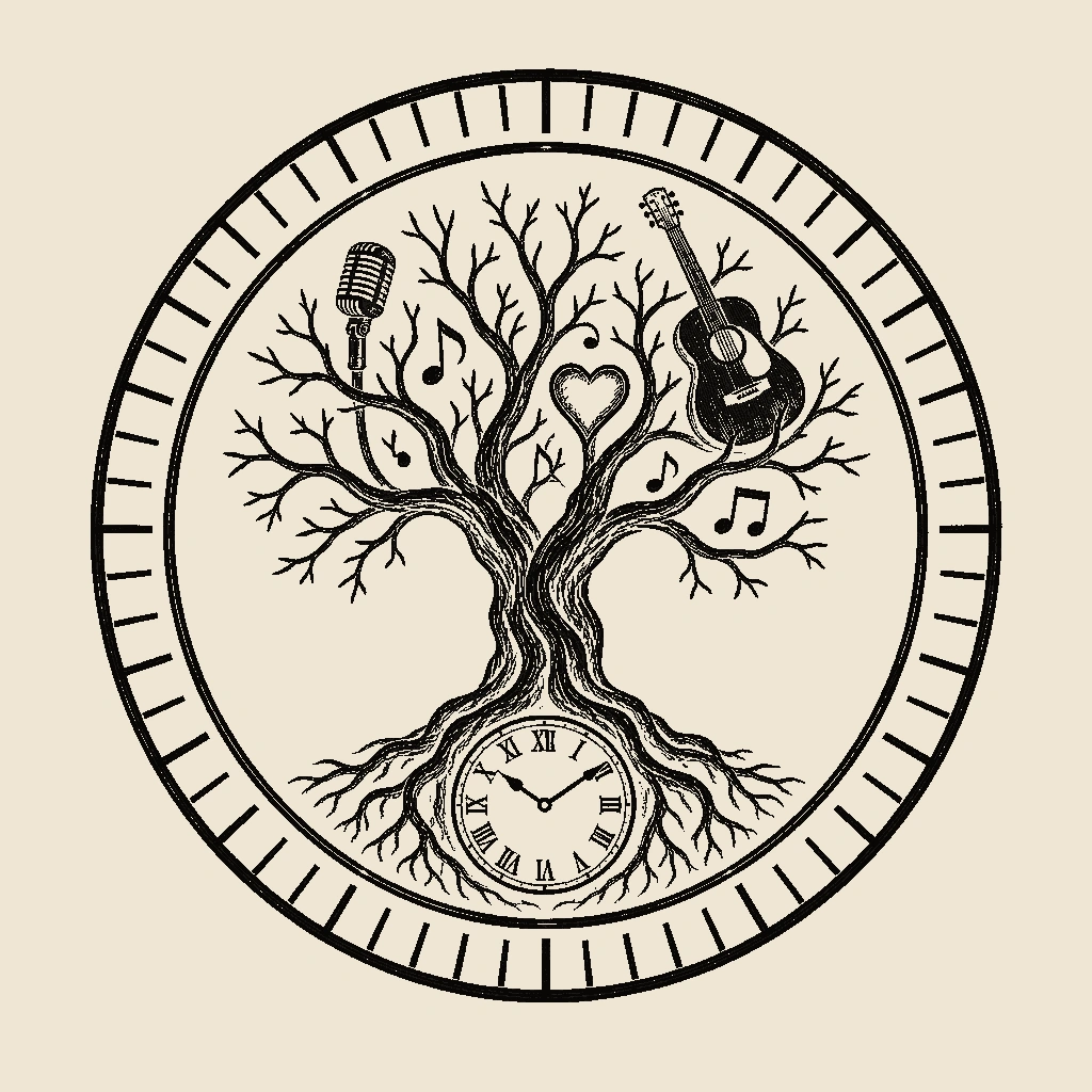 Lock'n Time emblem — a tree rooted around a clock